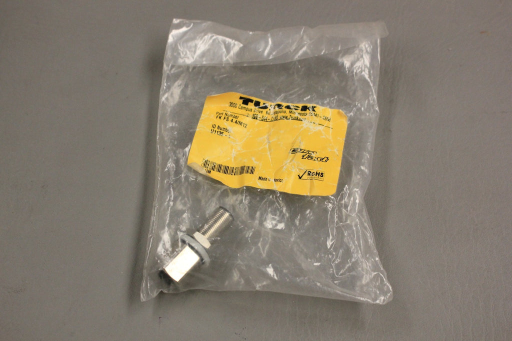 NEW TURCK FK FS 4.4/M12 PANEL MOUNTED RECEPTICLE 4 PIN M TO F