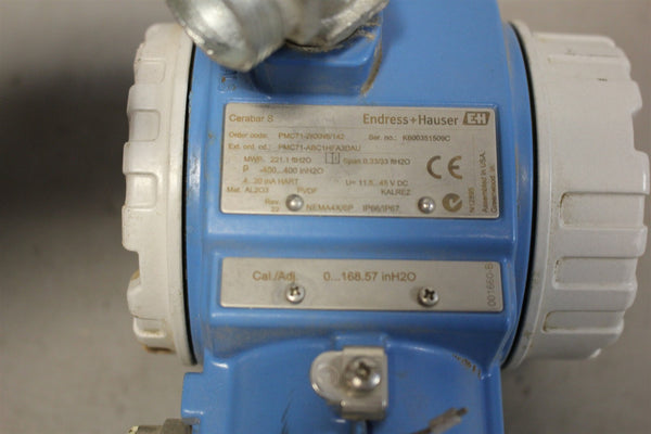 ENDRESS HAUSER CERABAR PRESSURE TRANSMITTER PMC71-2KXN8/142