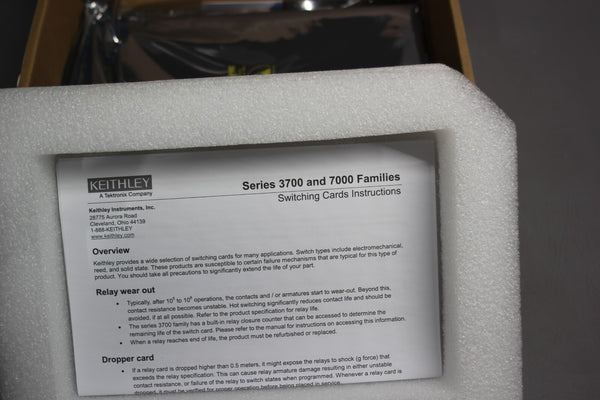 NEW KEITHLEY 20 CHANNEL MULTIPLEX CARD 7700