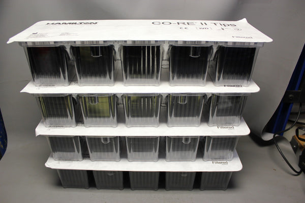 LOT OF 4 NEW 480 HAMILTON CO-RE TIPS HIGH VOLUME 1000 ɥL WITH FILTERS 235905