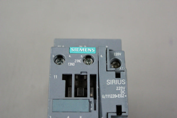 SIEMENS SIRIUS CONTACTOR 3RT2027-1BM40