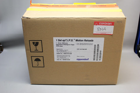 NEW CASE 50uL 2304PCS EPPENDORF epT.I.P.S. FILTER TIPS MOTION RELOADS 0030014430
