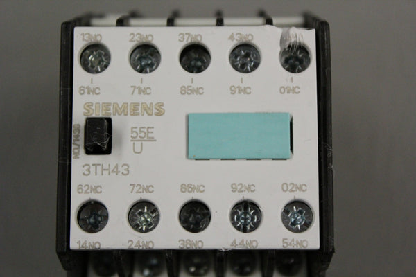 SIEMENS 3TH43 AUXILIARY RELAY