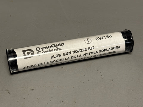 NEW DYNAQUIP CONTROLS 6W180 BLOW GUN NOZZLE KIT