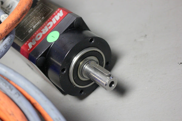 KOLLMORGEN SERVO MOTOR WITH MICRON GEARHEAD  AKM22E-ACBNR-01 & X-TRUE 60