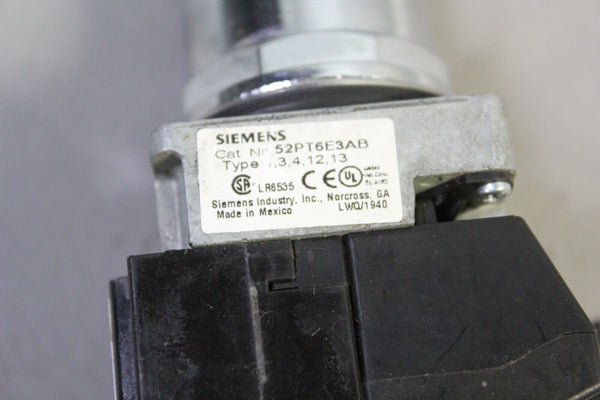 SIEMENS 52PT6E3AB PUSH BUTTON GREEN LED
