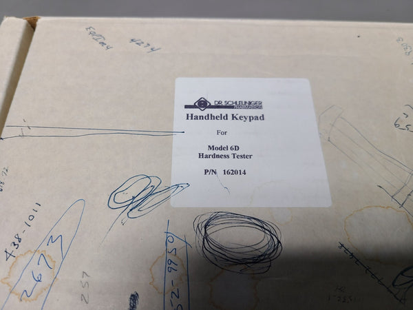 DR. SCHLEUNIGER 6D TABLET HARDNESS TESTER HANDHELD KEYPAD 