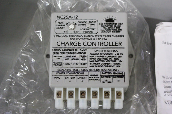 NEW FLEXCHARGE CHARGE CONTROLLER NC25A/12 12V 25A