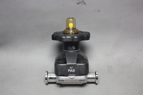 ITT 3/4" STAINLESS STEEL PURE-FLO DIAPHRAGM VALVE .75-316L-RA20MAX
