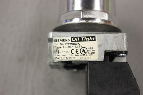 SIEMENS PUSH BUTTON RED 52PM8A2A