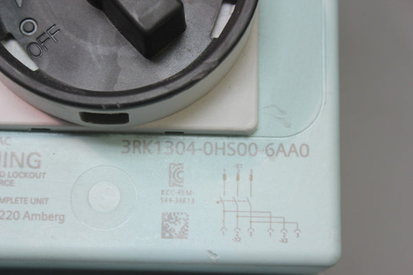 SIEMENS ET200 RSM MAINTENANCE SWITCH MODULE 3RK1304-0HS00-6AA0