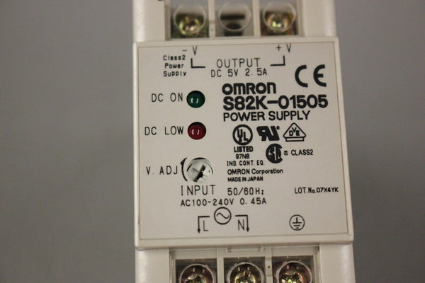 OMRON S82K-01505 POWER SUPPLY
