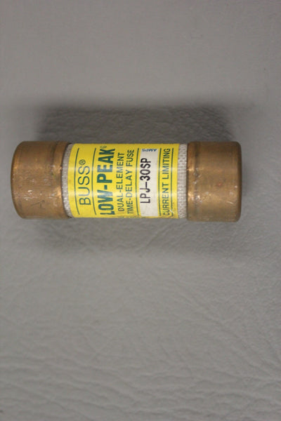 LOT OF 10 BUSSMANN LOW PEAK CLASS J TIME DELAY FUSES LPJ-30SP