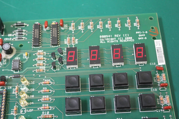 LUBRIQUIP INTERFACE CONTROL BOARD 800941 REV C KEYPAD