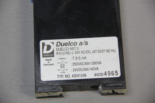 DUELCO SAFETY RELAY 42041248 NST-3