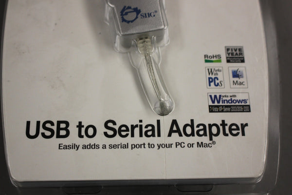 NEW SIIG USB TO SERIAL ADAPTER JYR3206X0012 JU-CB1S12-S3