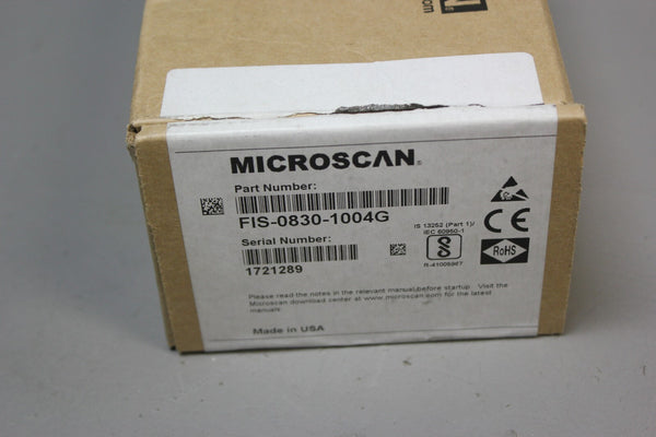 NEW MICROSCAN LASER BARCODE SCANNER	QX-830 & FIS-0830-1004G