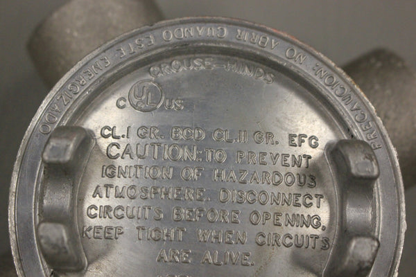 EATON CROUSE EXPLOSION PROOF OUTLET