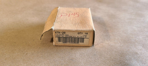 NEW BOX OF 10 BUSS FUSES KTK-20