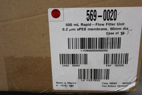 NEW CASE OF 5 THERMO 500mL RAPID FLOW FILTER UNIT 569-0020