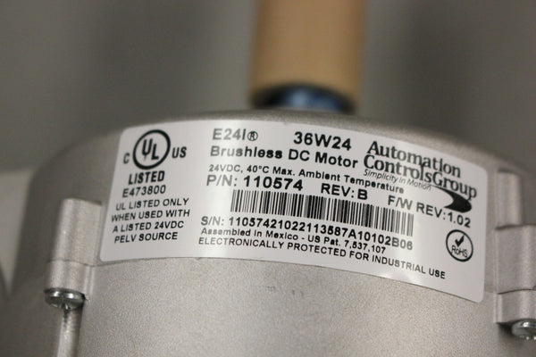 AUTOMATION CONTROLS GROUP BRUSHLESS DC MOTOR 110574