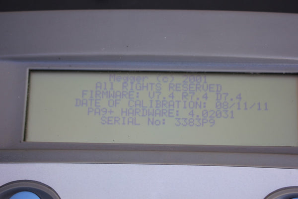 MEGGER PA-9 PLUS POWER ANALYZER  P9P00021-01000