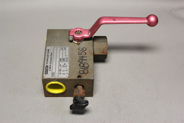 HYDAC HYDRAULIC SAFETY ACCUMULATOR SHUT OFF BLOCK SAB10M12A