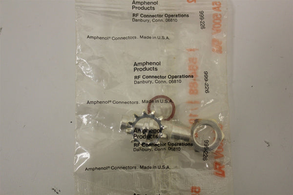 LOT OF 3  AMPHENOL UG-492D/U FEMALE TO FEMALE BNC ADAPTERS