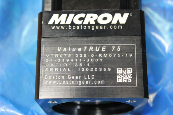 NEW BOSTON GEAR MICRON VALUETRUE 75 PLANETARY GEARHEAD  VTR075-035-0-RM075-19