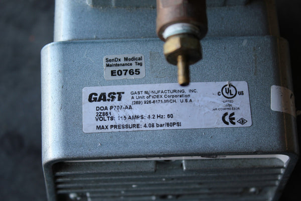 GAST VACUUM PUMP  DOA P707-AA