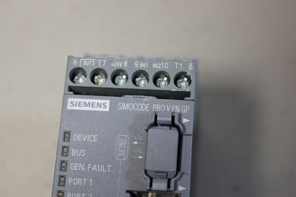 SIEMENS SIMOCODE PRO V PN GP ETHERNET/PROFINET MODULE 3UF7011-1AB00-1