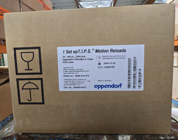 NEW EPPENDORF epTIPS MOTION RELOADS PIPETTE TIPS 0030014472 2304 PCS  300uL
