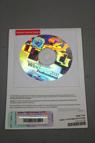 MS MICROSOFT WINDOWS 2000 PROFESSIONAL EDITION FULL OPERATING SYSTEM WIN 2000