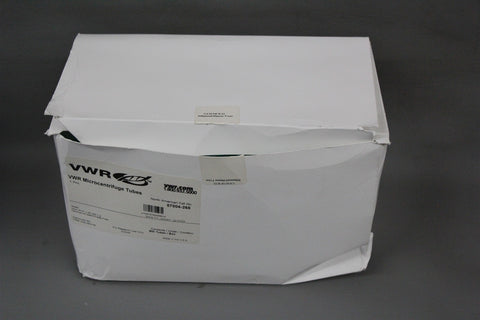 NEW CASE OF 500 VWR 1.7mL MICROCENTRIFUGE TUBES 87004-268