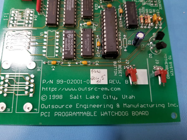 Outsource Engineering PCI Programmable Watchdog Board Syagen Radiance Pro