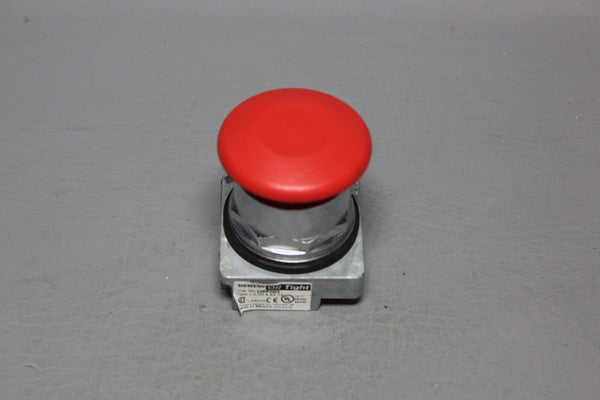 SIEMENS RED MUSHROOM HEAD PUSH-PULL EMERGENCY STOP BUTTON 52PP2W2