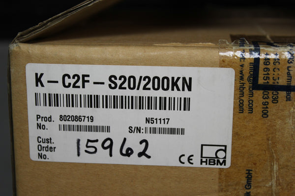 NEW HBM LOAD CELL K-C2F-S20/200KN