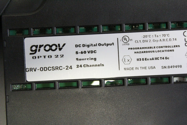 OPTO 22 GROOV PLC RACK WITH CPU & MODULES  GRV-EPIC-PR2