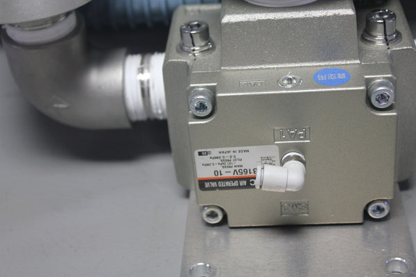 UNUSED SMC AIR OPERATED VALVE WITH HOSES VPA3165V-10