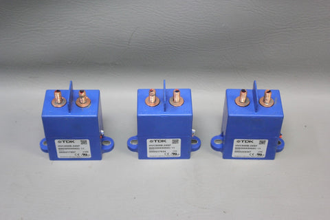 LOT OF 3 TDK HIGH VOLTAGE CONTACTORS  P/N: HVC500B-24SF