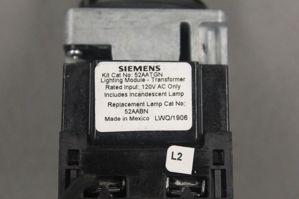 SIEMENS PILOT LIGHT MODULE 52AATGN