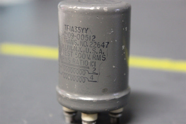 VINTAGE UNUSED FREED TRANSITRON TRANSFORMER B-0109-00512  (S15-1-15A)