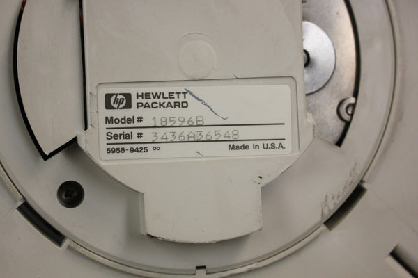 HP AUTOSAMPLER GAS CHROMATOGRAPH 18596B + BRACKETS/TRAYS