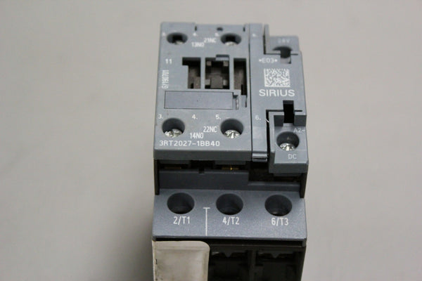 SIEMENS SIRIUS CONTACTOR 3RT2027-1BB40