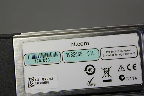 NATIONAL INSTRUMENTS MXI EXPRESS INTERFACE CARD EXPRESSCARD-8360 198266B-01L