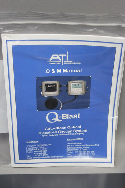 NEW ATI Q-BLAST AUTO-CLEAN DISSOLVED OXYGEN SYSTEM
