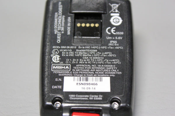 5 3M Quest Technologies The EDGE eg5 Noise Dosimeters + Calibrator QC-10 + Dock