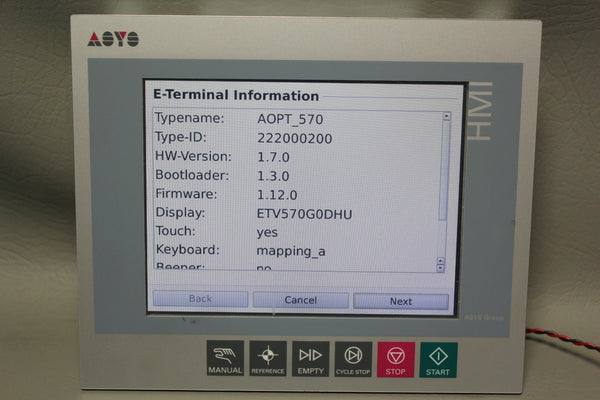 ASYS/BERGHOF HMI OPERATOR PANEL  AOPT 570 #2