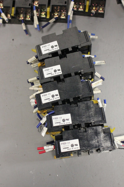 LOT OF 10  OMRON RELAY BASES  P2CF-11
