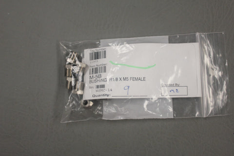 PACK OF 9 M-5B BUSHING FEMALE FITTINGS